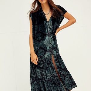Free people On My Mind Velvet Maxi Top
